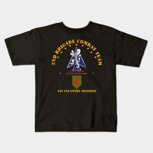 2nd Bde Combat Tm - 1st Infantry Div V1 Kids T-Shirt